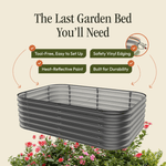 Load image into Gallery viewer, 17" Tall 6 In 1 "No Tools Needed" Premium Metal Raised Garden Bed Kit
