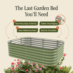 Load image into Gallery viewer, 17" Tall 6 In 1 "No Tools Needed" Premium Metal Raised Garden Bed Kit
