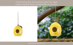 Load image into Gallery viewer, Feeder - Yellow/Green Ceramic Lemon Bird House, 7 in.
