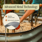 Load image into Gallery viewer, 17" Tall 6 In 1 "No Tools Needed" Premium Metal Raised Garden Bed Kit
