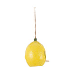 Load image into Gallery viewer, Feeder - Yellow/Green Ceramic Lemon Bird House, 7 in.
